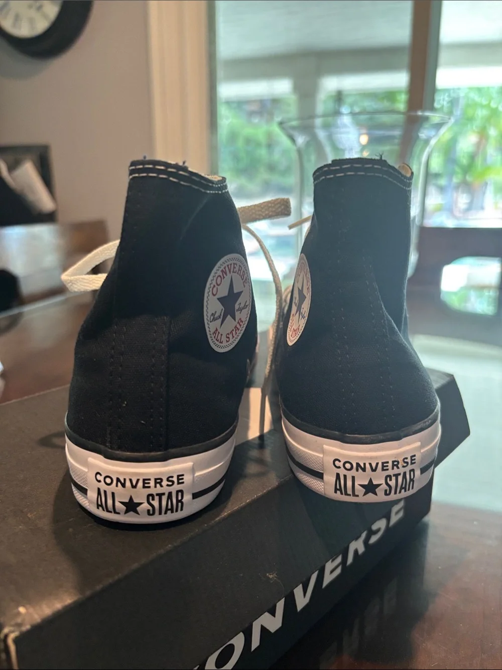 Converse All Star High Top Sneakers in Black and White